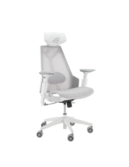 ASUS ROG Destrier Ergo Core White Silla para videojuegos de PC Asiento de malla Blanco