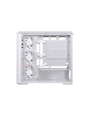 CAJA MICRO-ATX SEMITORRE EINAREX ZM800 RGB 4 FANS BLANCA EXCS-ZM-800R-W
