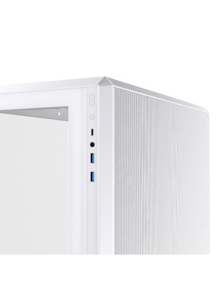 CAJA MICRO-ATX SEMITORRE EINAREX ZM800 RGB 4 FANS BLANCA EXCS-ZM-800R-W