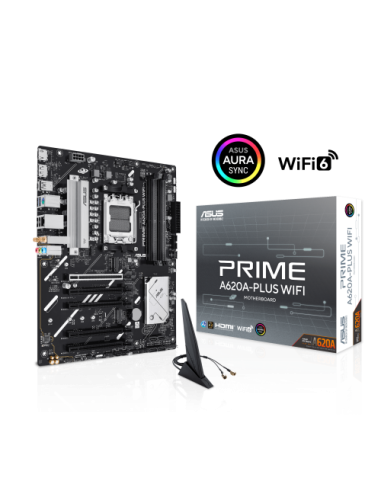 ASUS PRIME A620A-PLUS WIFI AMD A620A Zócalo AM5 ATX