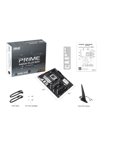ASUS PRIME A620A-PLUS WIFI AMD A620A Zócalo AM5 ATX