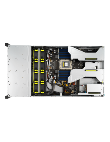 ASUS RS521A-E12-RS24U Socket SP5 Bastidor (2U) Negro, Plata