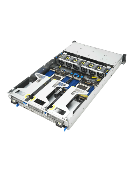 ASUS RS720A-E13-RS8G Socket SP5 Bastidor (2U) Negro, Plata