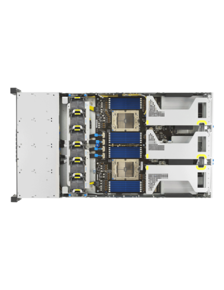 ASUS RS720A-E13-RS8G Socket SP5 Bastidor (2U) Negro, Plata
