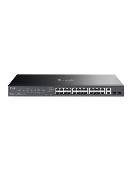 TP-LINK ES228GP OMADA 28-PORT GIGABIT EASY MANAGED SWITCH WITH 24-PORT POE+ PORT: 24× GIGABIT POE+ PORTS, 2X GIGABIT NON-POE POR