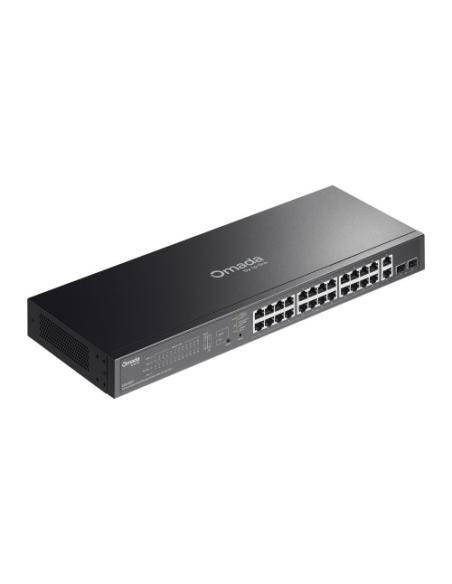 TP-LINK ES228GP OMADA 28-PORT GIGABIT EASY MANAGED SWITCH WITH 24-PORT POE+ PORT: 24× GIGABIT POE+ PORTS, 2X GIGABIT NON-POE POR
