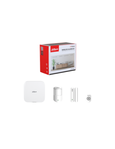 (DHI-ART-ARC3800H-03-FW2(868)-V3) DAHUA ALARMAS KIT DE ALARMA 4G, INCLUYE PANEL DE CONTROL DE 150 DISPOSITIVOS VIA RADIO, PULSAD