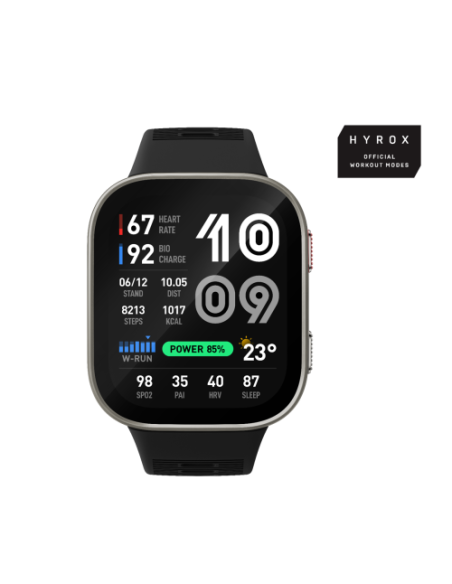 Amazfit Bip Max 5,26 cm (2.07") AMOLED Digital 432 x 514 Pixeles Pantalla táctil Negro Wifi GPS (satélite)