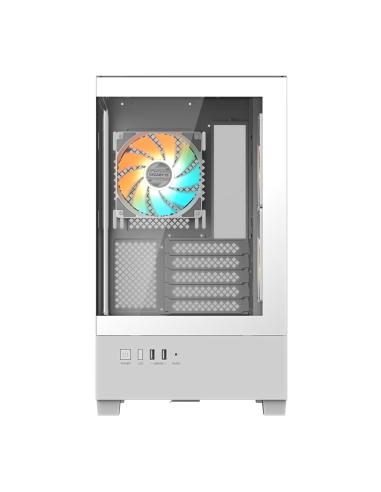 CAJA MICRO-ATX SEMITORRE GIGABYTE AORUS C201W ICE PANORAMICA GLASS USB 3.0 BLANCA