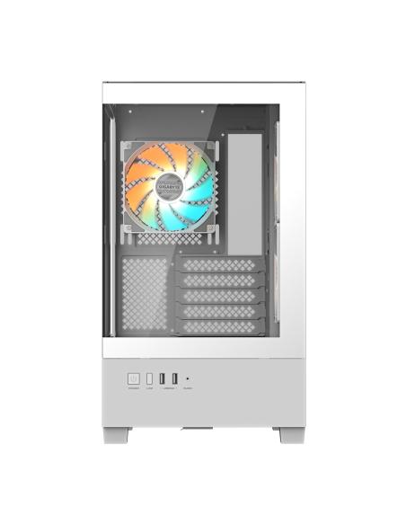 CAJA MICRO-ATX SEMITORRE GIGABYTE AORUS C201W ICE PANORAMICA GLASS USB 3.0 BLANCA