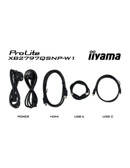 MONITOR IIYAMA PANTALLA PARA PC 68,6 CM (27") 2560 X 1440 PIXELES QUAD HD LED PANEL IPS AJUSTABLE USB-C KVM LAN WHITE VERSION