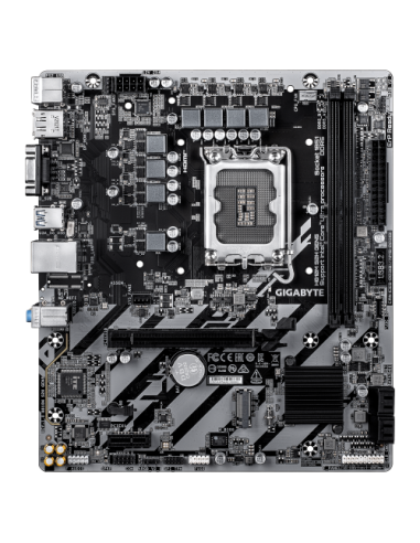 PLACA GIGABYTE H810M S2H GEN5,INTEL,1851,H810,2DDR5,128GB,VGA+HDMI+DP,4SATA6+1M.2,GBLAN,3USB3.2,MATX
