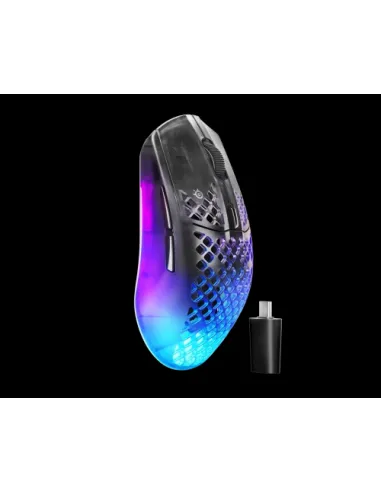 Steelseries Aerox 3 Wireless Gen 2 ratón Juego mano derecha RF Wireless + Bluetooth Óptico 26000 DPI