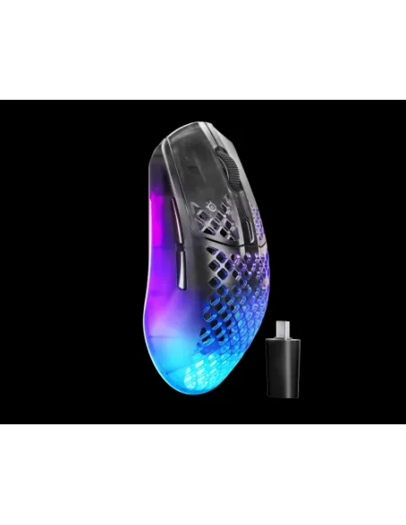 Steelseries Aerox 3 Wireless Gen 2 ratón Juego mano derecha RF Wireless + Bluetooth Óptico 26000 DPI