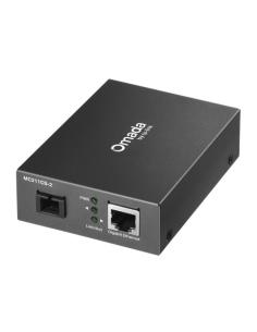 CONVERTIDOR DE FIBRA BIDIRECCIONAL OMADA DE 10/100/1000 MBPS RJ45 A 1000 MBPS SC MONOMODO WDM PUERTOS: 1 PUERTO SC GIGABIT, 1 PU