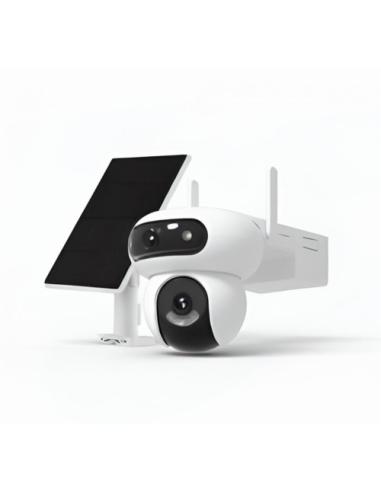 EZVIZ WIFI& 4G DUAL LENS HB90 CÁMARA A BATERÍA ROTATIVA 4MP+4MP PANEL SOLAR KIT