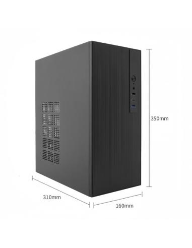 CAJA MICRO-ATX SEMITORRE COOLBOX M460(FUENTE BASIC500GR) 2USB3.2 1USB2.0