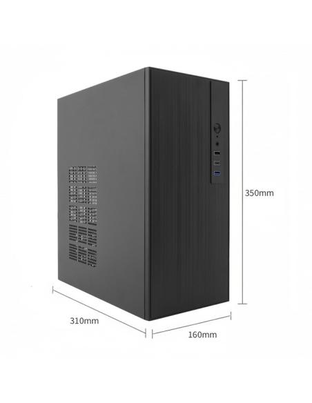 CAJA MICRO-ATX SEMITORRE COOLBOX M460(FUENTE BASIC500GR) 2USB3.2 1USB2.0