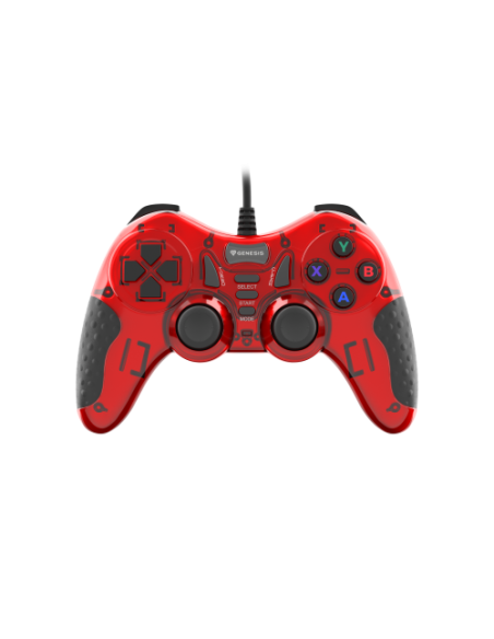 GENESIS MANGAN 200 Rojo USB 2.0 Gamepad Analógico/Digital PC