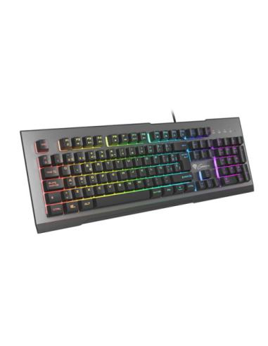 GENESIS Rhod 500 RGB teclado Juego USB QWERTY Español Negro, Gris