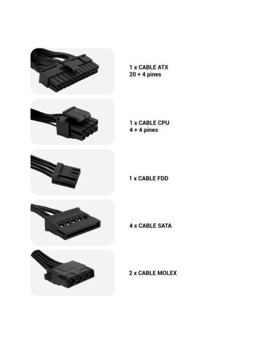 FUENTE DE ALIMENTACION ATX 500W BASIC500GR COOLBOX COO-FA500BGR