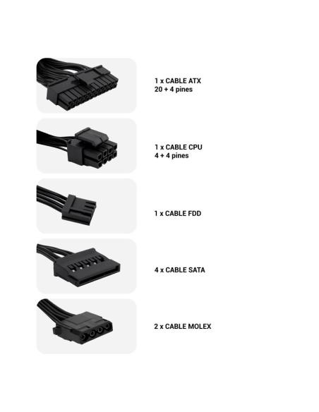 FUENTE DE ALIMENTACION ATX 500W BASIC500GR COOLBOX COO-FA500BGR
