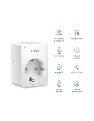ENCHUFE WIFI SMART PLUG INTELIGENTE TP-LINK TAPO P100 / WIFI / BLUETOOTH / CONTROL DE VOZ