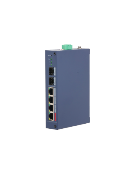 (DH-CHS4206-4GT-90) DAHUA SWITCH INDUSTRIAL 6 PUERTOS CLOUD MANAGED GIGABIT, 90W, 4 PUERTOS POE, HI-POE, L2