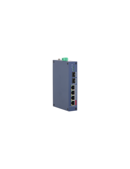 (DH-CHS4206-4GT-90) DAHUA SWITCH INDUSTRIAL 6 PUERTOS CLOUD MANAGED GIGABIT, 90W, 4 PUERTOS POE, HI-POE, L2