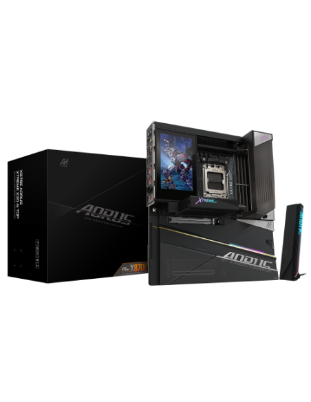 GIGABYTE X870E AORUS XTREME X3D AI TOP Placa Base - Compatible con procesadores AMD Ryzen serie 9000, VRM de 24+2+2 fases, hasta