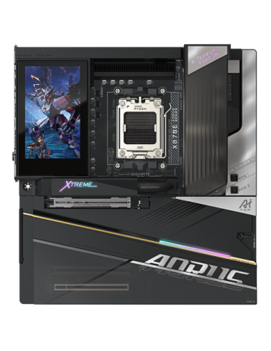 GIGABYTE X870E AORUS XTREME X3D AI TOP Placa Base - Compatible con procesadores AMD Ryzen serie 9000, VRM de 24+2+2 fases, hasta