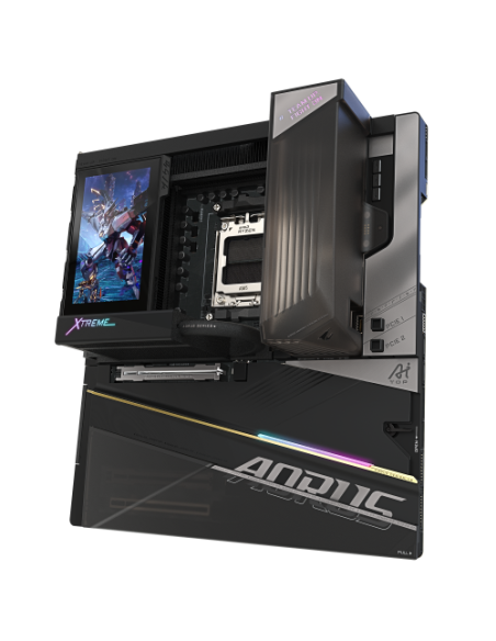 GIGABYTE X870E AORUS XTREME X3D AI TOP Placa Base - Compatible con procesadores AMD Ryzen serie 9000, VRM de 24+2+2 fases, hasta