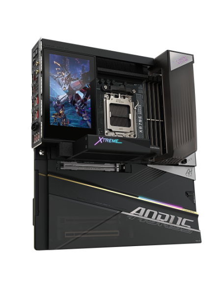 GIGABYTE X870E AORUS XTREME X3D AI TOP Placa Base - Compatible con procesadores AMD Ryzen serie 9000, VRM de 24+2+2 fases, hasta