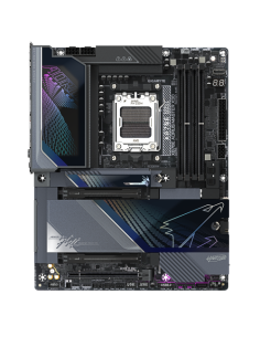 GIGABYTE X870E AORUS MASTER X3D Placa Base - Compatible con procesadores AMD Ryzen 9000, VRM digital de 18+2+2 fases, hasta 9000 2
