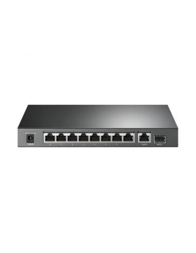 SWITCH TP-LINK TL-SG1210P / 9 PUERTOS GIGABIT 10/10/1000 (8 SON POE+) + 1 PUERTO SFP