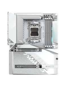 GIGABYTE X870 AORUS STEALTH ICE Placa Base – Compatible con procesadores AMD Ryzen 9000, VRM digital de 16+2+2 fases, hasta 8200 2