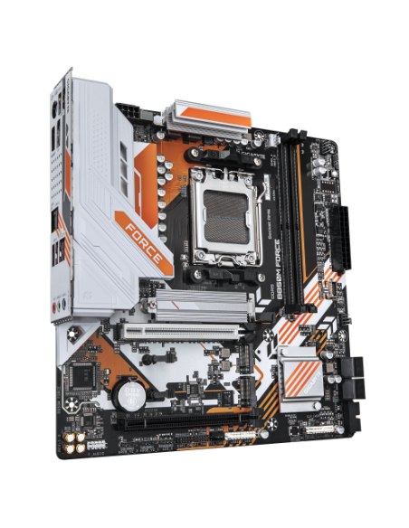 GIGABYTE B850M FORCE Placa Base – Compatible con procesadores AMD Ryzen serie 9000, VRM digital de 8+2+2 fases, hasta 9600 MHz D