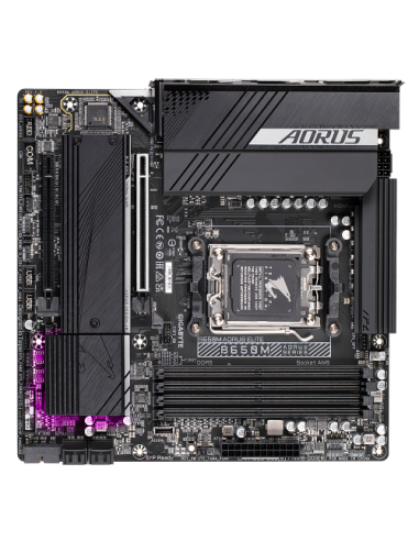 PLACA GIGABYTE B650M AORUS ELITE,AMD,AM5,B650,4DDR5,256GB,HDMI+DP,4SATA3+2M.2,2.5GBE,7USB3.2,MATX