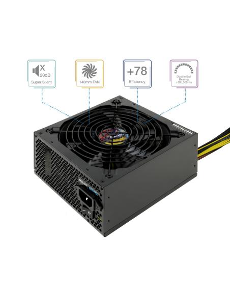 FUENTE ALIMENTACION ATX 600W TOOQ TQAPOLO-600SP