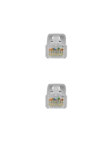 Nanocable Cable Red Latiguillo RJ45 LSZH CAT.6A UTP AWG24, Gris, 25 cm