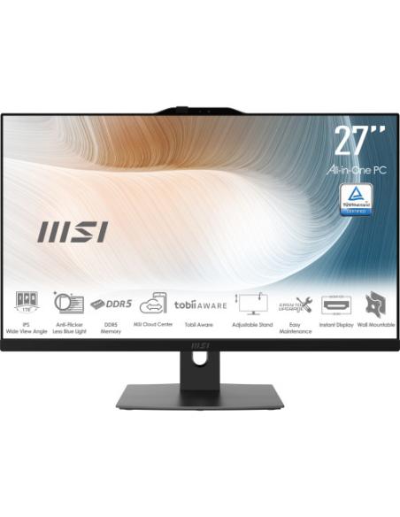 MSI MODERN AM272P 1M-1096ES All-in-One PC Intel Core 7 150U 68,6 cm (27") 1920 x 1080 Pixeles PC todo en uno 16 GB DDR5-SDRAM 50