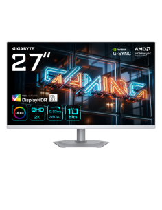 GIGABYTE MO27Q2A ICE Monitor Gaming OLED 27” 2K QHD - 2560 x 1440, 280Hz, 0.03ms, 250 cd/m², FreeSync Premium Pro, DisplayHDR Tr