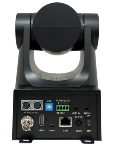 LAIA C-PRO INFINITY 12X (CPI-412/60) CÁMARA PTZ 4K 60FPS WITH SONY 1/2,8" SENSOR. NDI, USB C, HDMI, SDI AND LAN