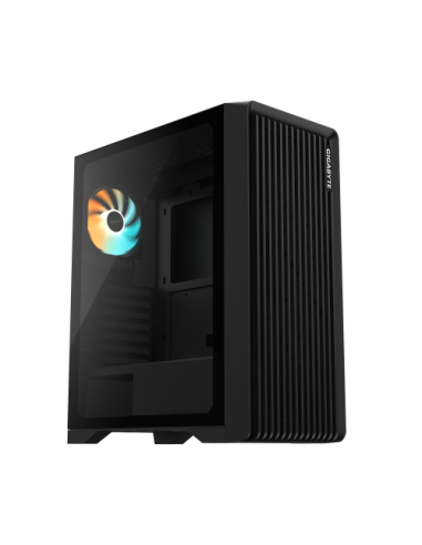 CAJA GIGABYTE GIGABYTE C103 GLASS GLOBAL,SEMI-TORRE,ATX,F:120MM X3,R:120MM X1,2X3.5"+2X2.5”,1USB3.0,NEGRO+VENTANA TRANSPARENTE (