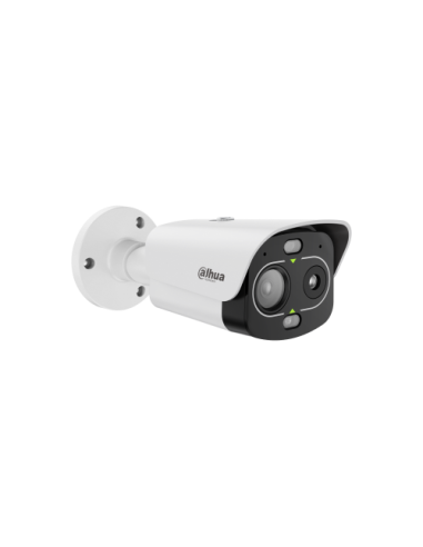 (DHI-TPC-BF1241-LB10F12-DW-S8-V1) DAHUA CAMARA IP BULLET LITE MINI TERMICA + VISIBLE, 256*192, 4MP, H17.3º, V13.1º, F1.0/F1.7, I