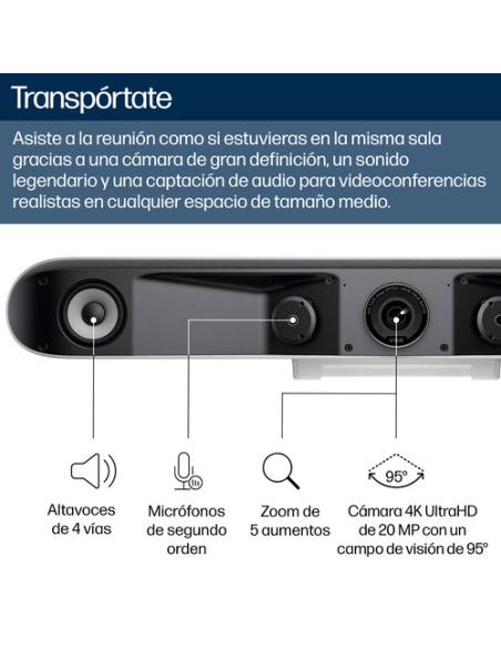 HP Poly Barra de vídeo USB Poly Studio V52