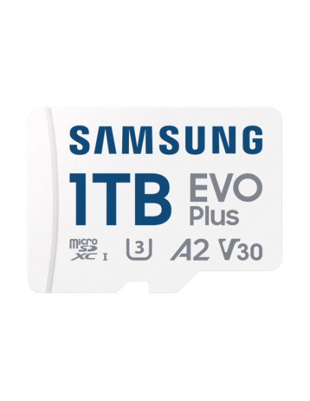 SAMSUNG MICROSD (MB-MC1T0SA/EU) EVO PLUS/1TB/CLASS 10/GARANTIA 10 AÑOS (Q3'24)