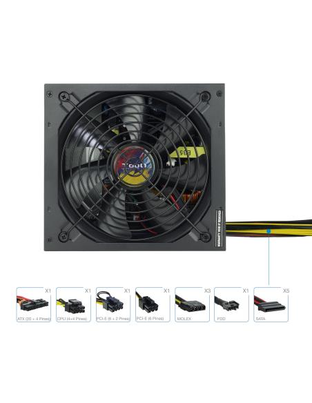 FUENTE ALIMENTACION ATX 650W TOOQ TQAPOLO-650SP