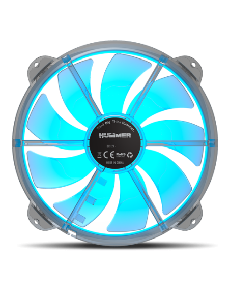 NOX X200-FAN Carcasa del ordenador Ventilador 20 cm Translúcido 1 pieza(s)