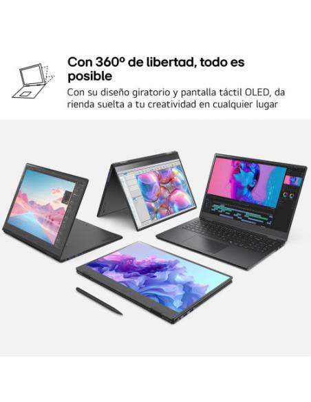 PORTATIL LG 16", CONVERTIBLE, ULTRA 7, 32GB RAM, 1TB SSD, WINDOWS 11 HOME
